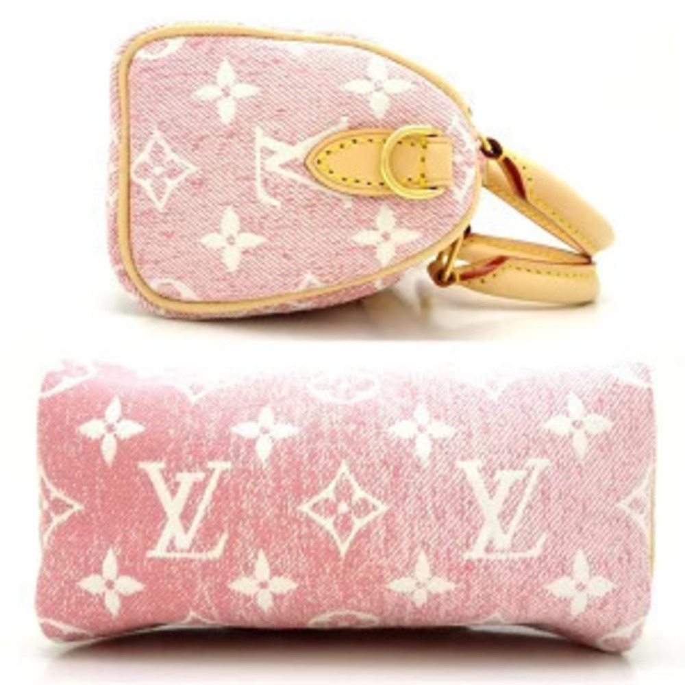 Louis Vuitton Monogram Speedy Denim Rose Pink Bag